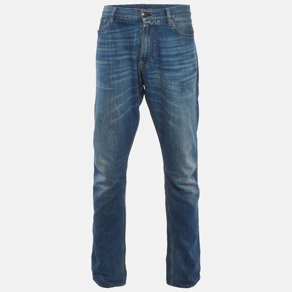 Ralph Lauren Other - Ralph Lauren Purple Label Blue Washed Denim Slim Fit Jeans Xl/waist 36"